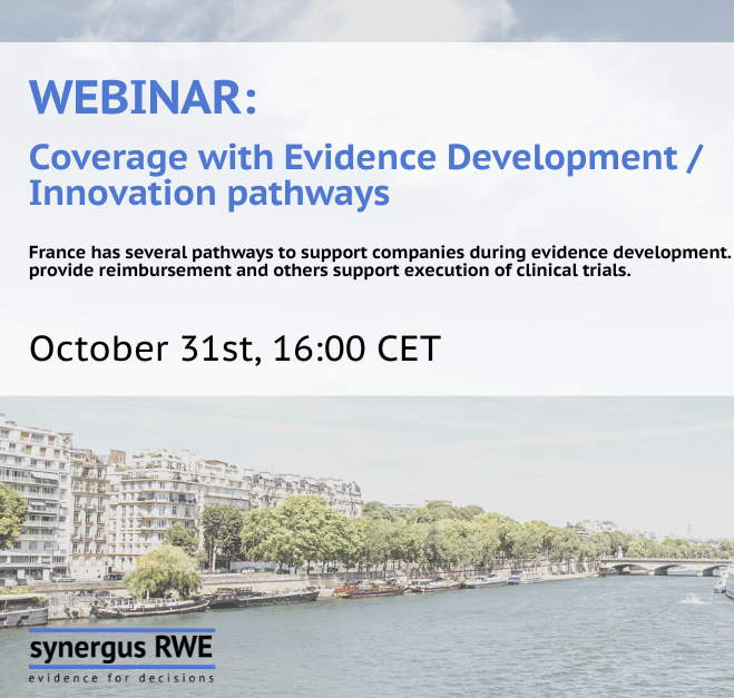 News - Webinar: Coverage with Evidence Development / Innovation pathway
